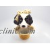 Spaniel Dog with Bow Holding Basket in Mouth Wall Pocket   382529265859